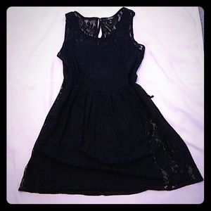 Black lace A-line Sun dress